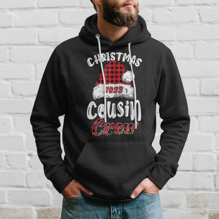 Christmas Cousin Crew Buffalo Red Plaid Pajamas Family Xmas Hoodie Gifts for Him