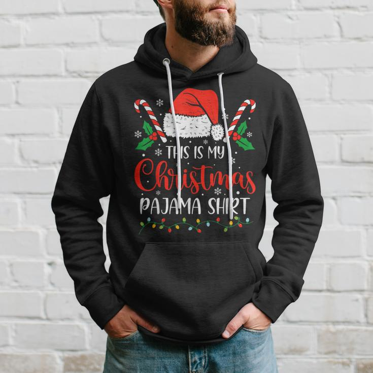 This Is My Christmas Pajama Xmas Family Holiday Hoodie Gifts for Him