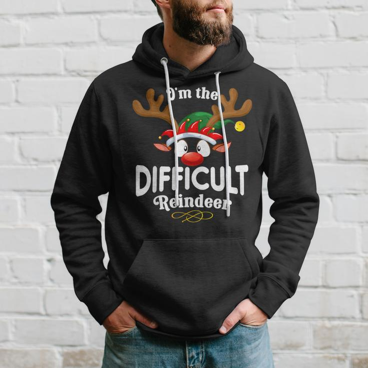 Christmas Pjs Difficult Xmas Reindeer Matching Hoodie Gifts for Him