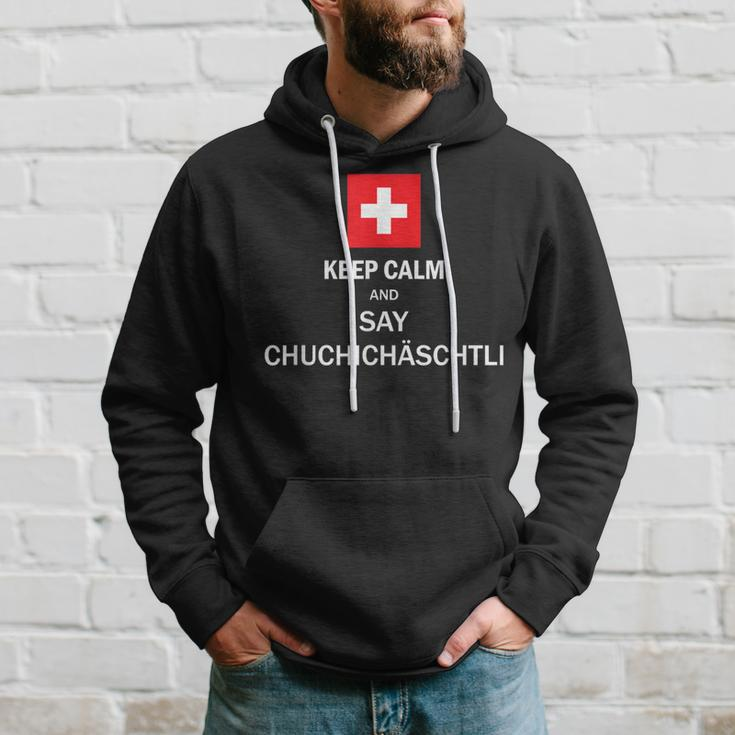 Chuchichäschtli Swiss Swiss German Black Hoodie Geschenke für Ihn