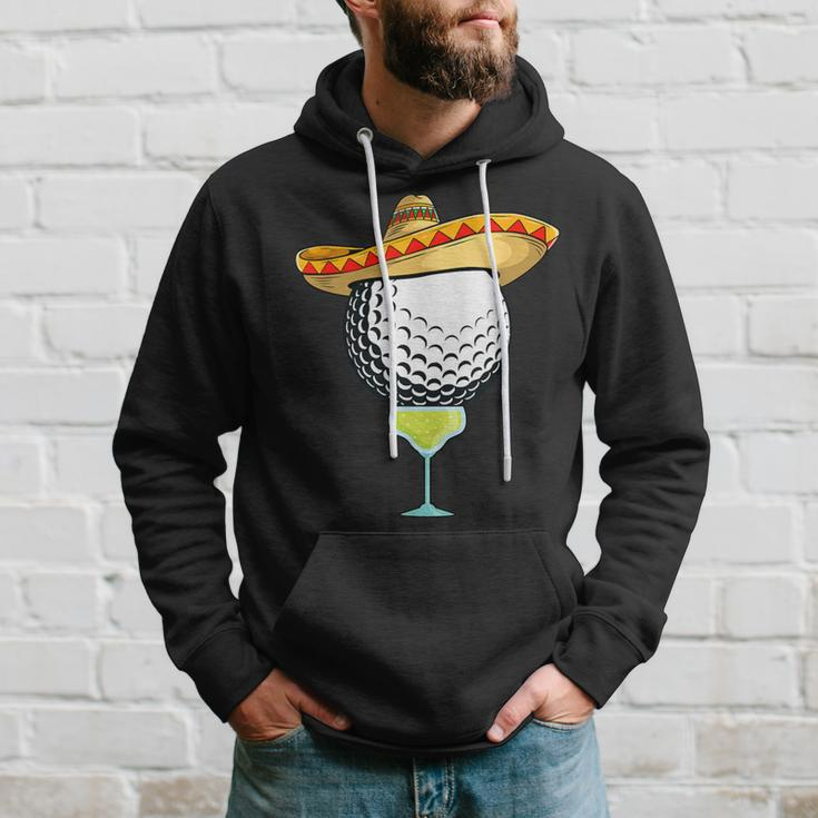 Cinco De Mayo Golf Ball With Sombrero And Margarita Golfer Hoodie Gifts for Him