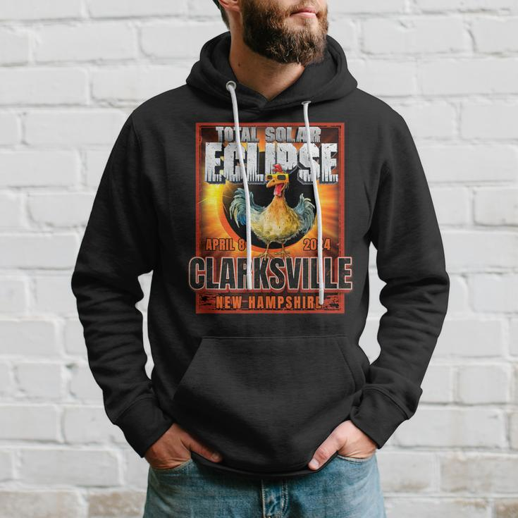 Clarksville New Hampshire Total Solar Eclipse Chicken Hoodie Gifts for Him
