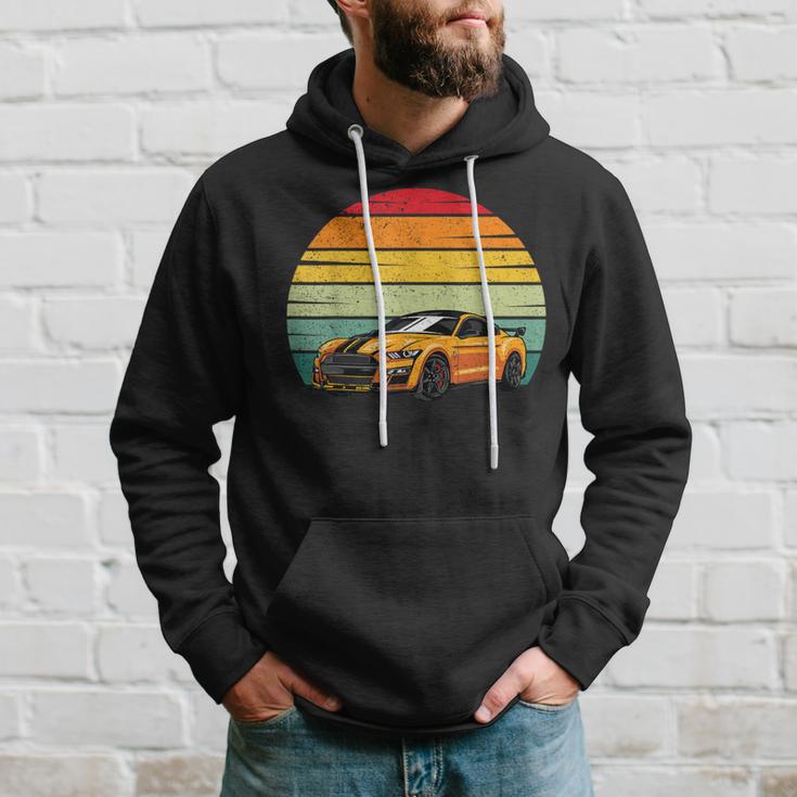 Classic Sport Car Golden Car Lover Mechanic Driver Race Hoodie Gifts for Him