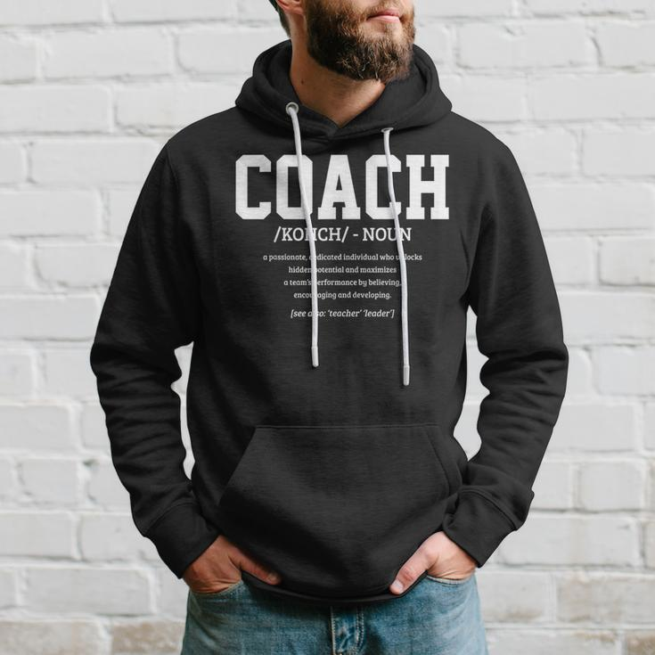 Coach Definition Handball Football Trainer Sport Hoodie Gifts for Him