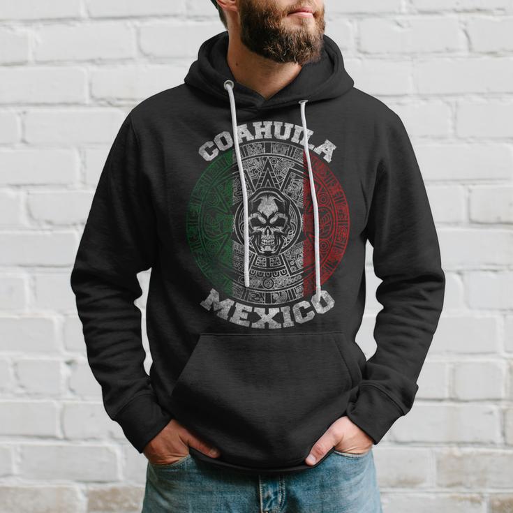 Coahuila Aztec Calendar Mayan Skull Mexican Pride Symbol Hoodie Gifts for Him