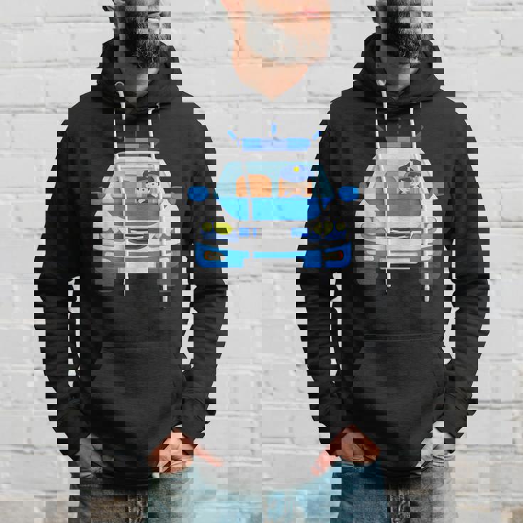 Coche De Policía Con Policía Coche Policíaehículo Niños Niños Sudadera Regalos para él