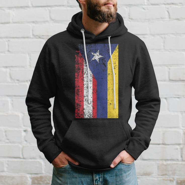 Colombia Puerto Rico Flag Pride Hoodie Gifts for Him