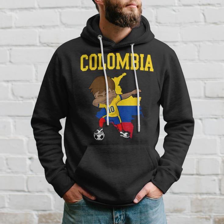 Colombia Soccer Colombian Football Dabbing Hoodie Gifts for Him