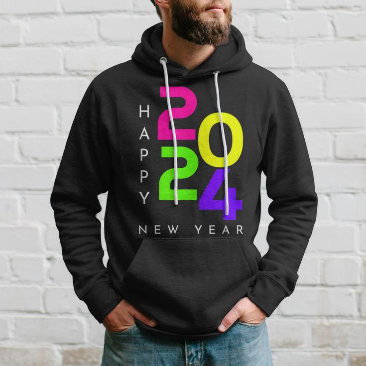 Colorful Happy New Year 2024 Family Matching Christmas 2024 Hoodie Gifts for Him