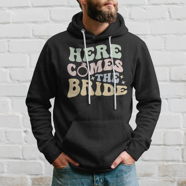 Here Comes The Bride Bachelorette Party Bride Trendy Wedding Hoodie Gifts for Him