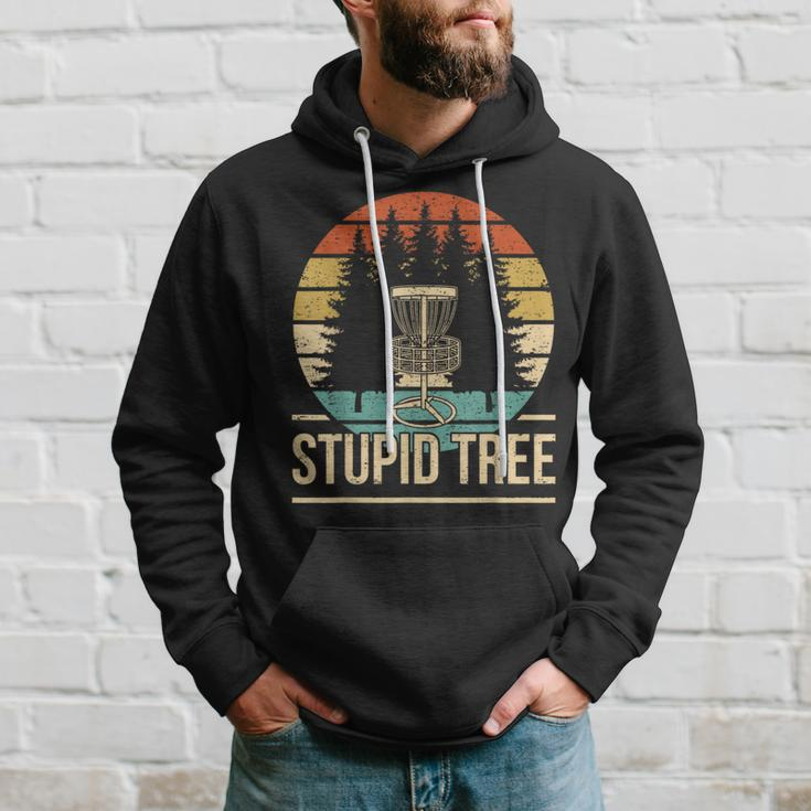 Cool Disc Golf Player Quote I Stupid Tree Hoodie Gifts for Him
