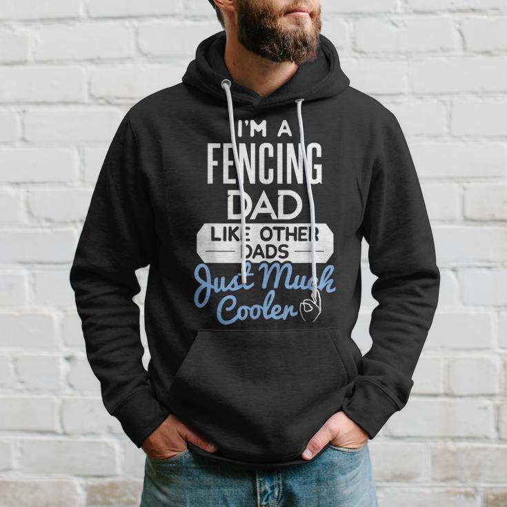 Cool Fathers Day Fencing Dad Hoodie Gifts for Him