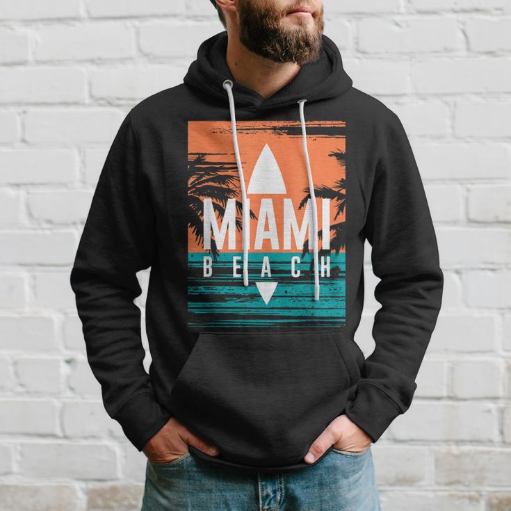 Cool Miami Beach I Love Miami Florida Miami Hoodie Gifts for Him