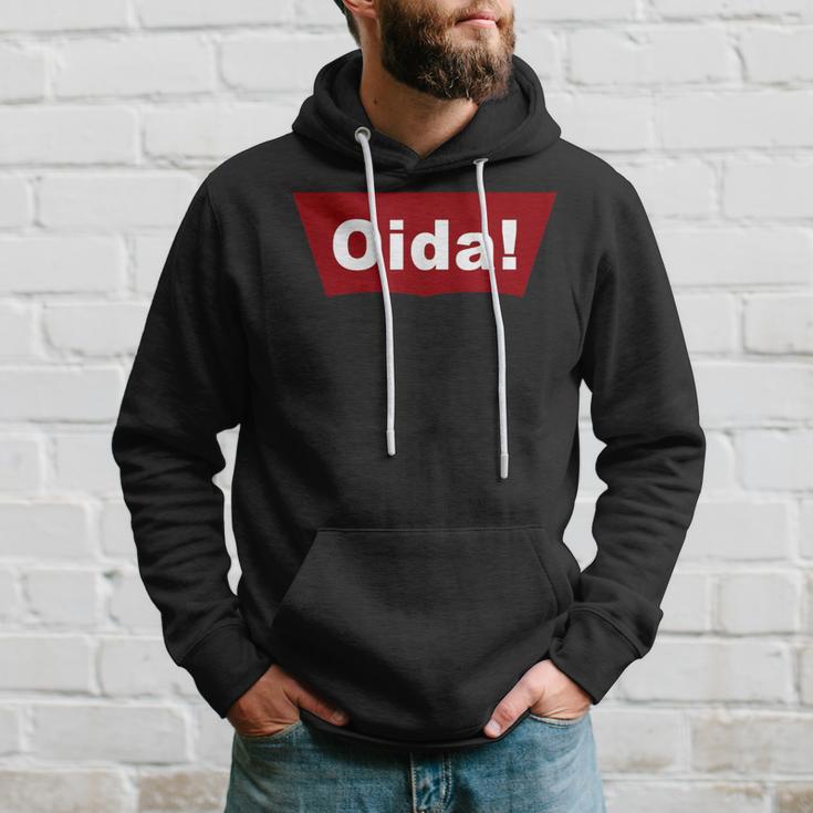 Cool Oida Austria Bavaria Text Logo Kapuzenpullover Geschenke für Ihn