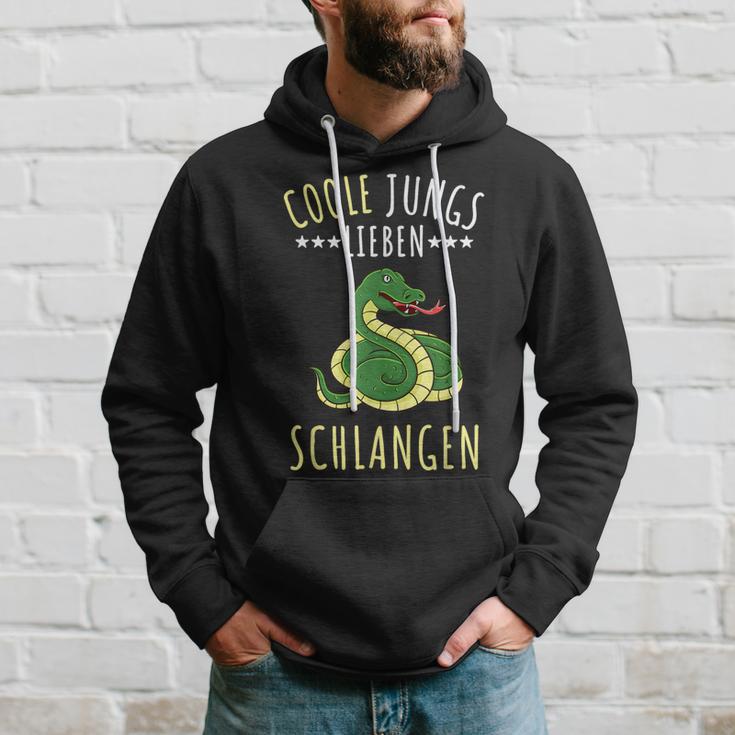 Coole Jungs Lieben Schlangen Geschenk Hoodie Geschenke für Ihn