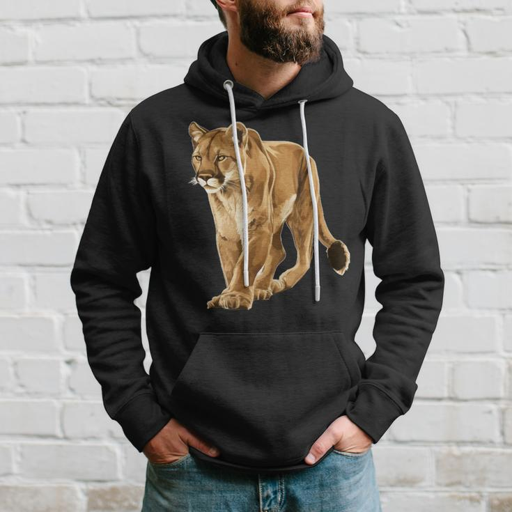Cougar Face For Wild And Big Cats Lovers Hoodie Gifts for Him