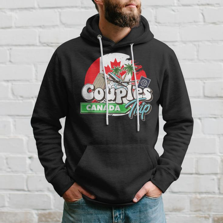 Couples Trip Canada Bound Couple Travel Goal Vacation Trip Hoodie Gifts for Him