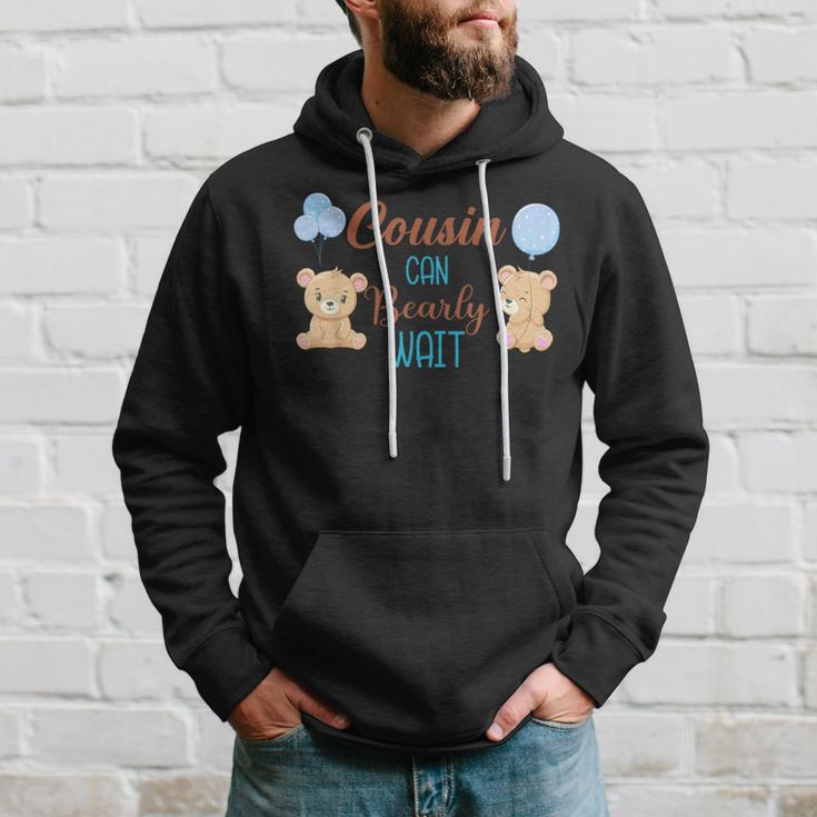 Cousin Can Bearly Wait Bear Gender Neutral Boy Baby Shower Hoodie Gifts for Him