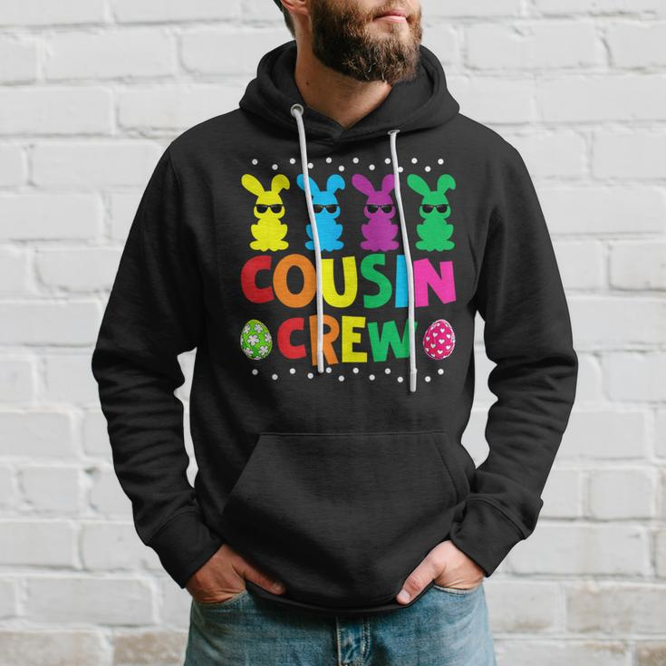 Cousin Crew Bunny Rabbit Easter Day Eggs Hunting Squad Hoodie Gifts for Him