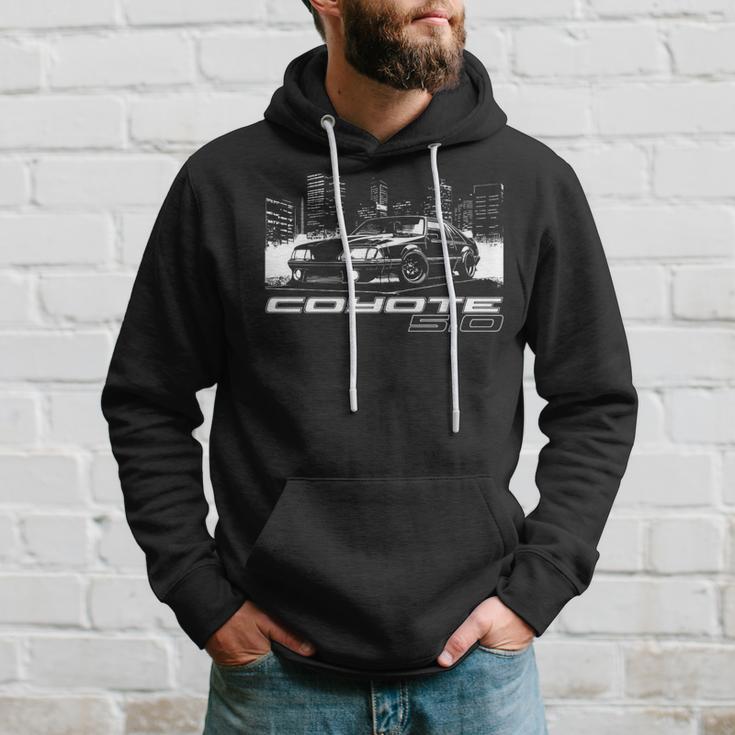 Coyote 50 Swapped Foxbody Stang Fox Body Car Enthusiast Hoodie Gifts for Him