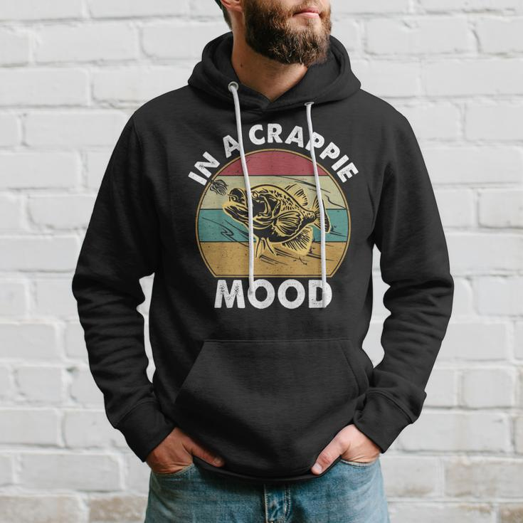 Crappie Fishing In A Crappie Mood Bass Dad Men Hoodie Gifts for Him