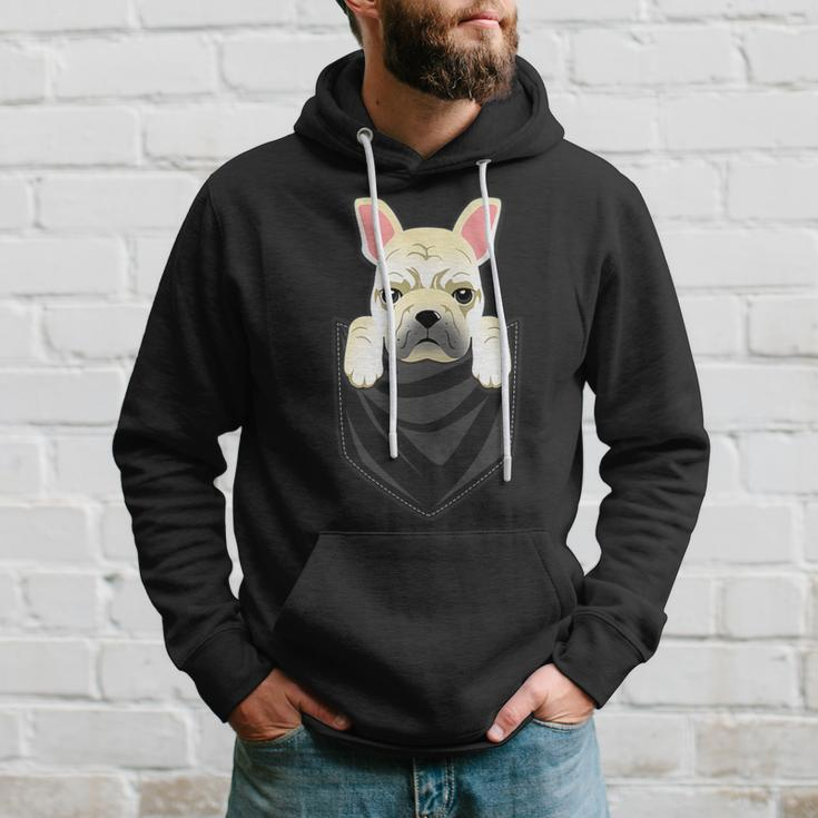 Cream French Bulldog Pocket Graphic Dog Hoodie Gifts for Him