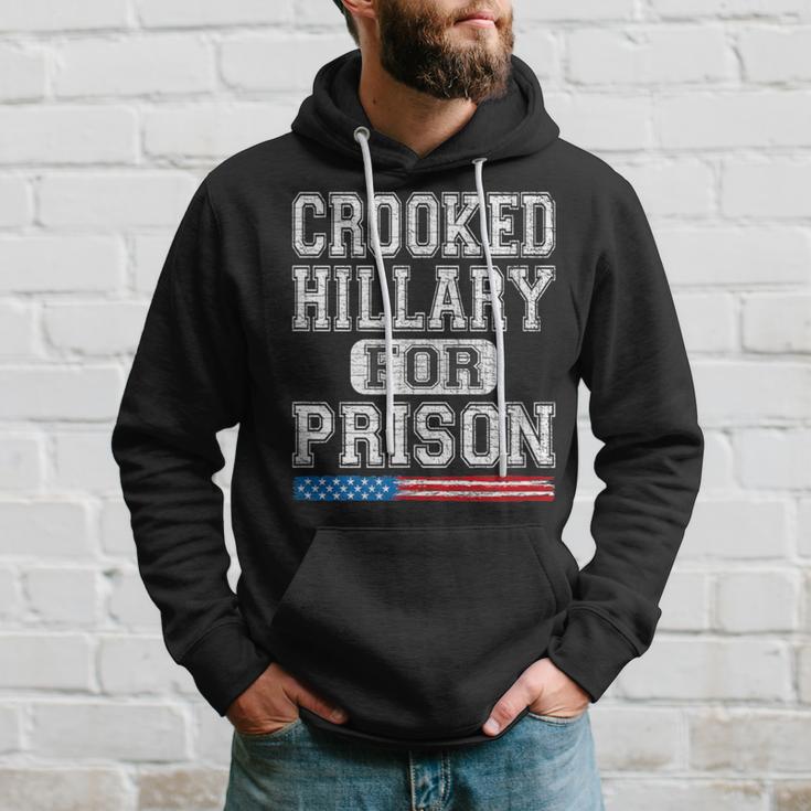 Crooked Hillary For Prison Vintage Style Hoodie Gifts for Him