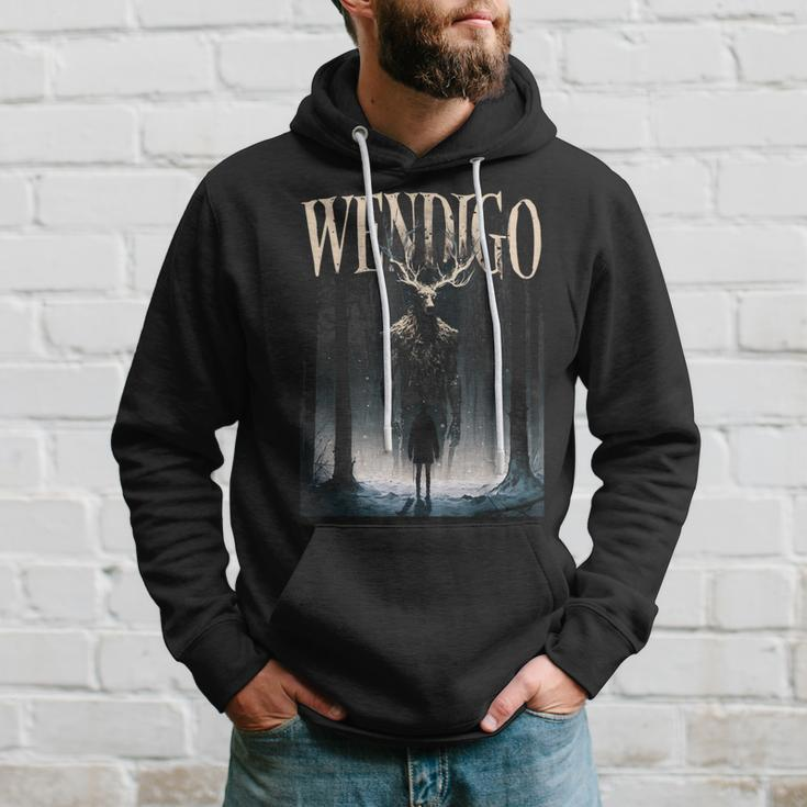 Cryptid Wendigo Ghost Of The Forest Graphic Hoodie Gifts for Him