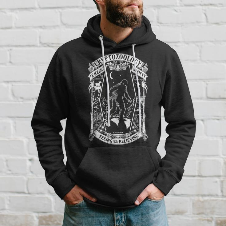 Cryptozoology Society Bigfoot Mothman Cryptid Loch Ness Hoodie Gifts for Him