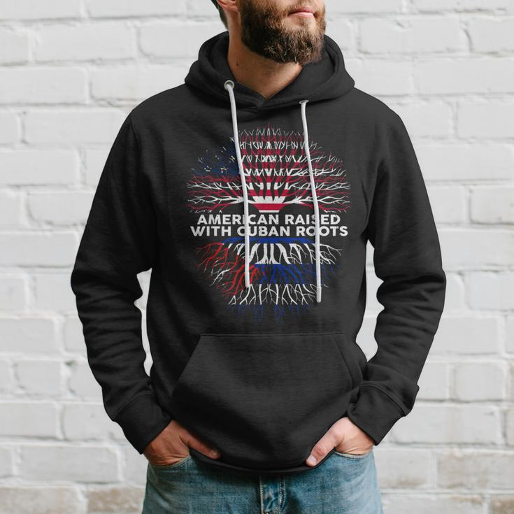 Cuba Flag Hispanic Heritage American Raised Cuban Root Hoodie Gifts for Him