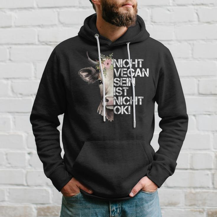 Cute Cow Nicht Vegan Sein Ist Nicht Ok Vegan Hoodie Geschenke für Ihn
