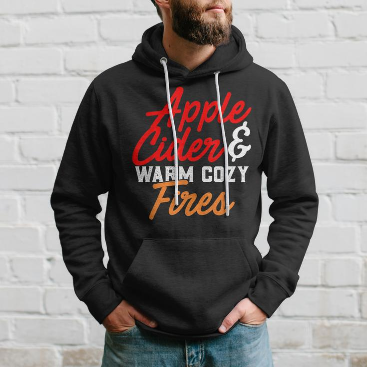 Cute Fall Apple Cider & Warm Cozy Fires Hoodie Gifts for Him