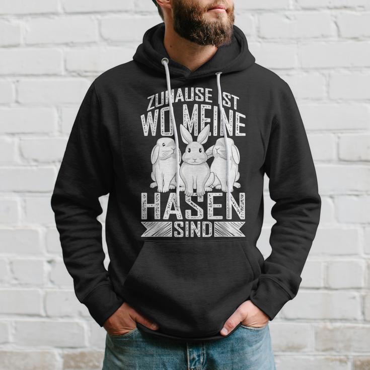 With Cute Rabbit Motif Zuhause Ist Wo Meine Raben Sind Hoodie Geschenke für Ihn