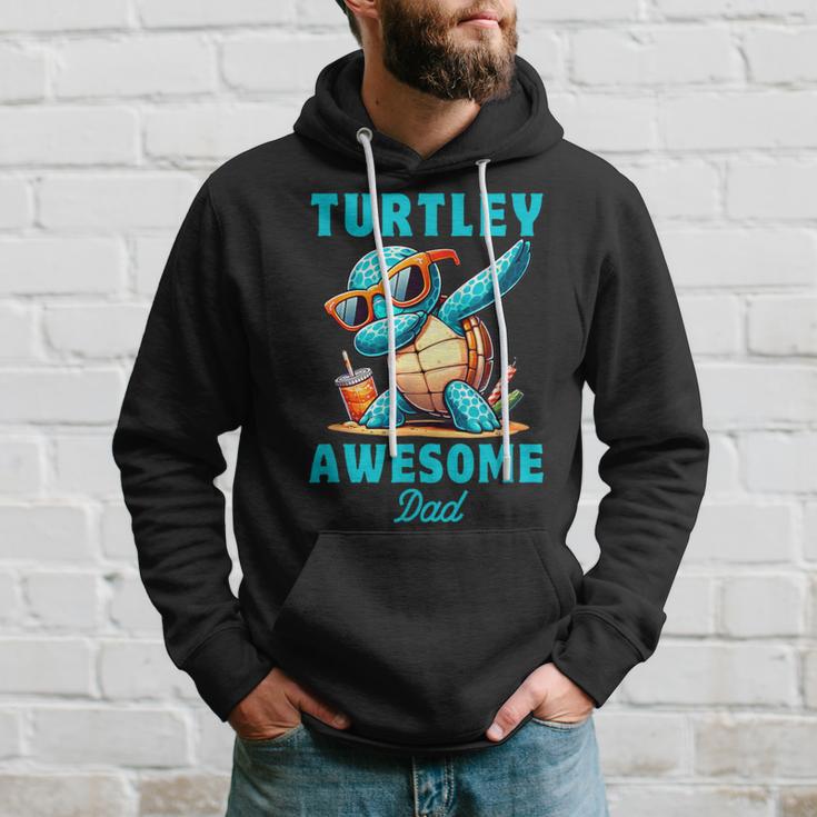 Dabbing Schildkröte Ozean Tierliebhaber Papaatertag Kapuzenpullover Geschenke für Ihn