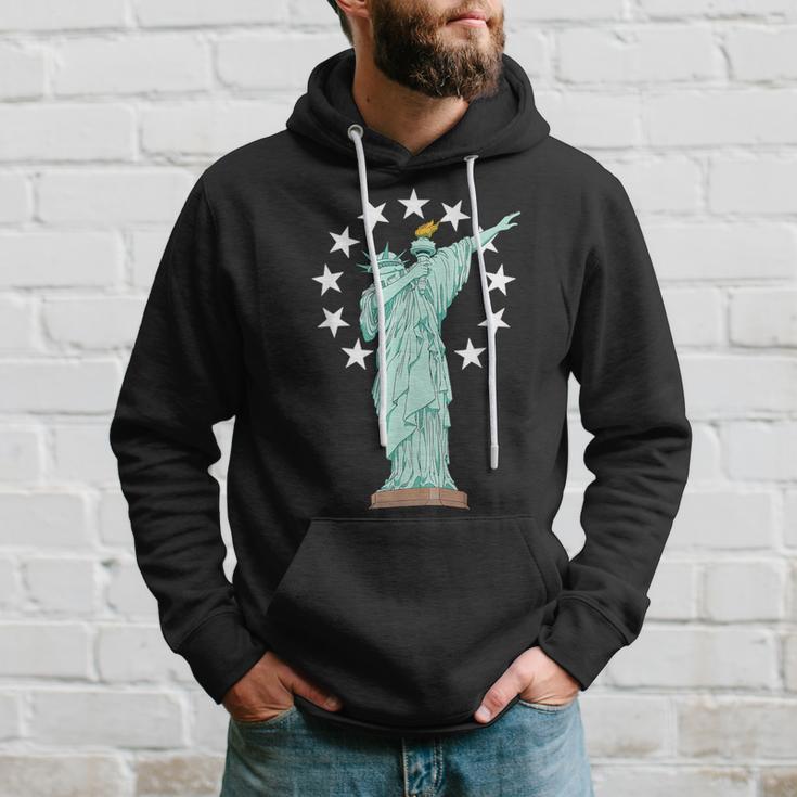 Dabbing Statue Of Liberty-Vintage Betsy Ross American Flag Hoodie Gifts for Him