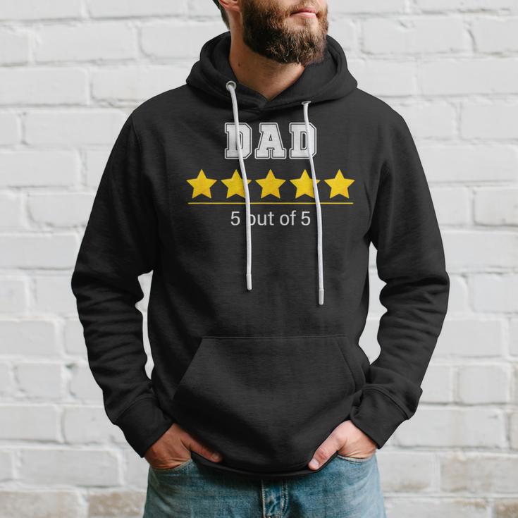 Dad 5 Stars Cool Familyatertag Geschenk Fürater Hoodie Geschenke für Ihn