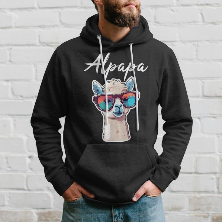 Dad Alpaka Fan Liebhaber Papaatertag Geschenk Alpapa Lama Kapuzenpullover Geschenke für Ihn