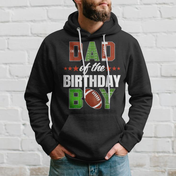 Dad Of The Birthday Boy Family Football Party Decorations Hoodie Gifts for Him