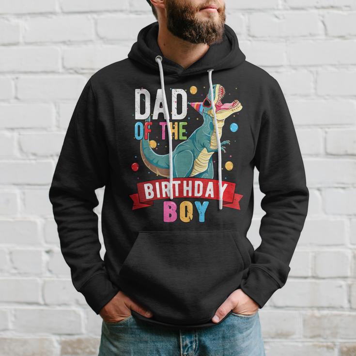 Dad Of The Birthday Boy Matching Trex Birthday Party Hoodie Gifts for Him