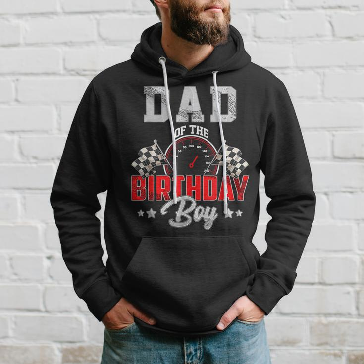 Dad Of The Birthday Boy Race Car Racing Car Driver Hoodie Gifts for Him