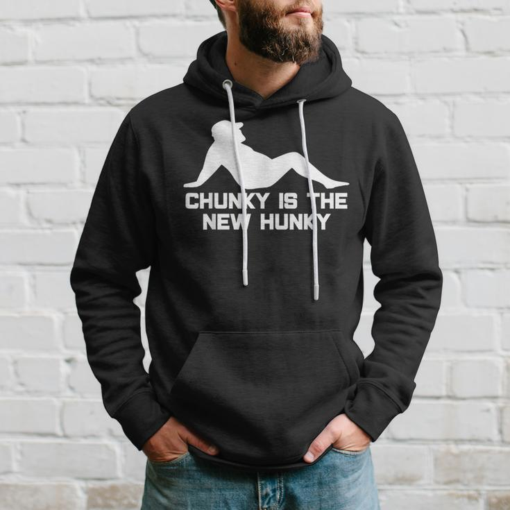 Dad Bod Chunky Is The New Hunky Dadbod Silhouette Beer Gut Hoodie Gifts for Him
