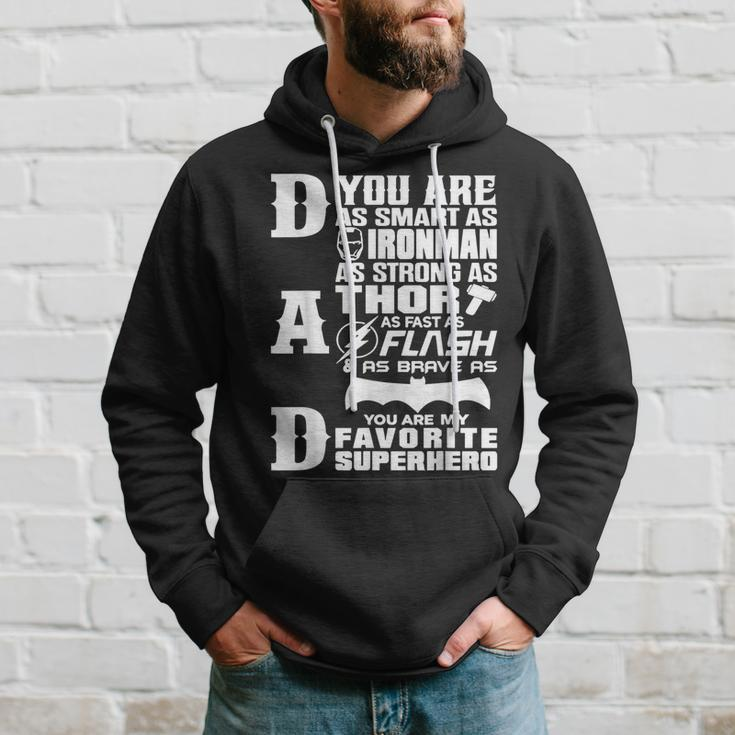 Dad You Are My Favorite Superhero Fathers Day Sayings Hoodie Gifts for Him