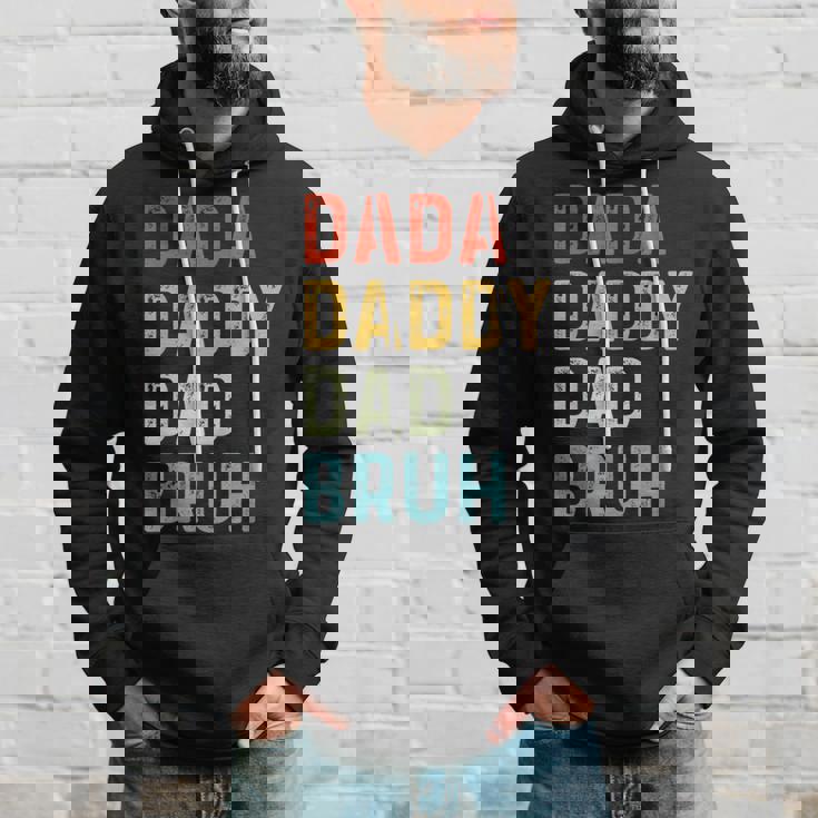 Dada Daddy Dad Bruh Dad Vintage Fathers Day Hoodie Gifts for Him