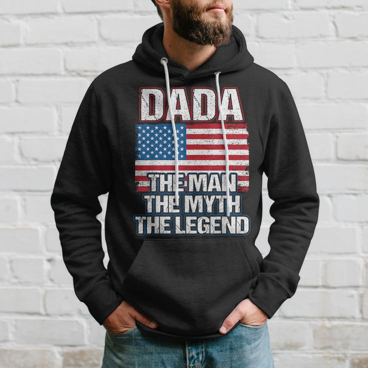Dada The Man The Myth The Legend Dad Grandpa Fathers Day Hoodie Gifts for Him