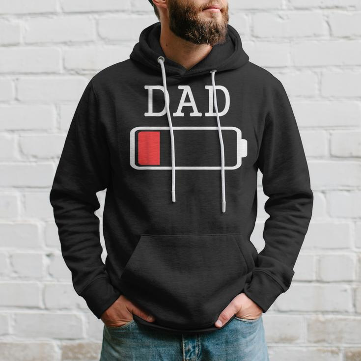 Daddy Low Battery Empty Matching Father Hoodie Gifts for Him