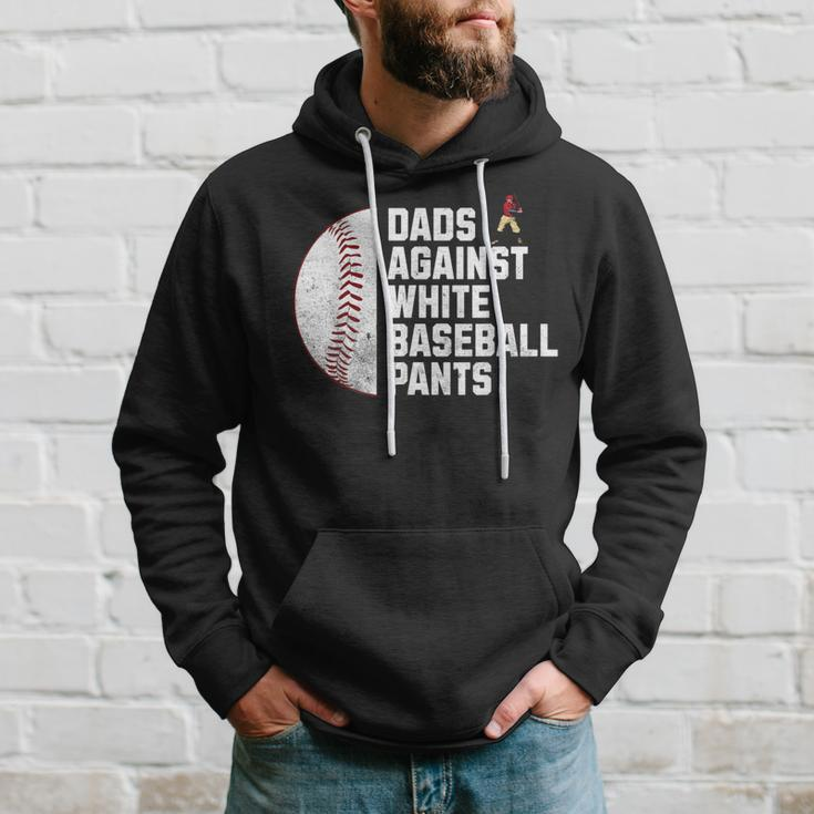 Dads Against White Baseball Pants Fathers Day Baseball Dad Hoodie Gifts for Him