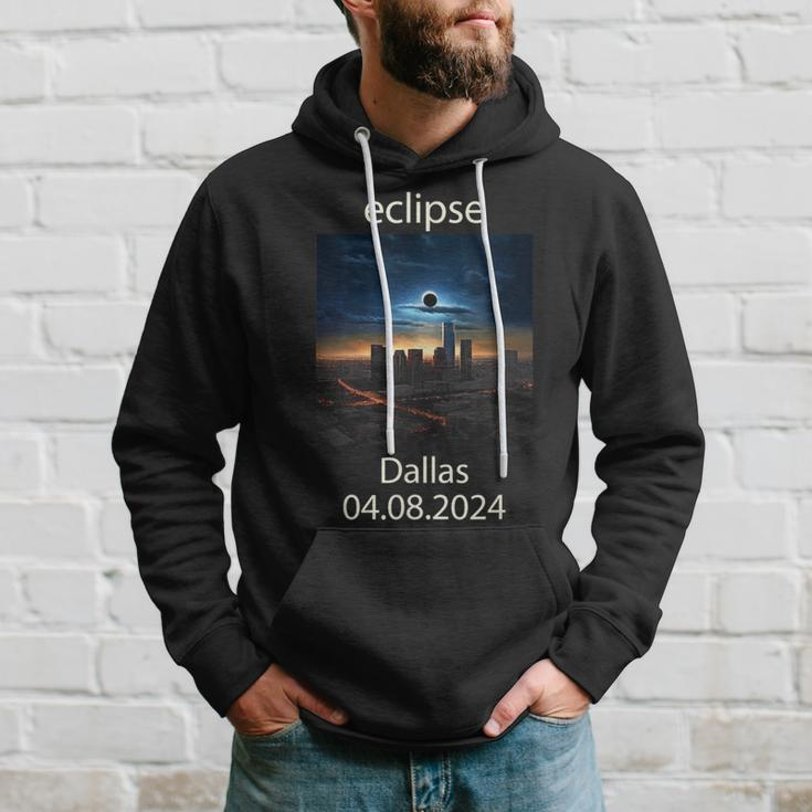 Dallas Texas Eclipse April 8 2024 04082024 Eclipse Of Sun Hoodie Gifts for Him