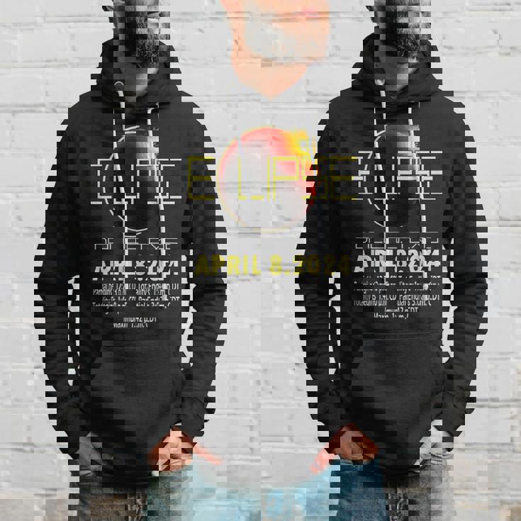 Dallas Texas Solar Eclipse 2024 Solar Eclipse Texas Hoodie Gifts for Him