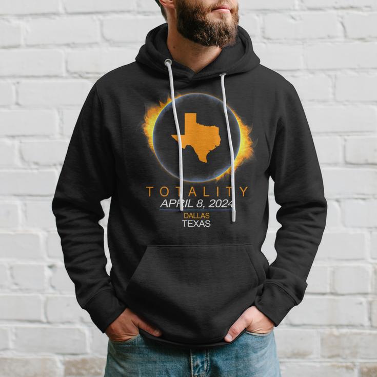 Dallas Texas Total Solar Eclipse 2024 Hoodie Gifts for Him