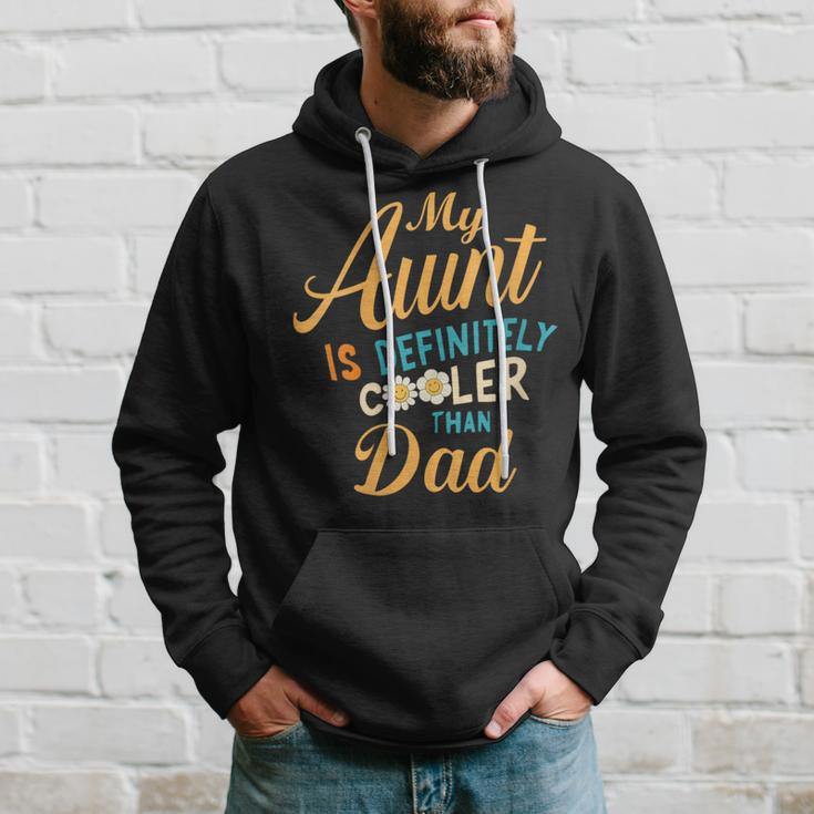 Damen Meine Tante Ist Definitiv Cooler Als Meine Papa- Mit-Ausschnitt Kapuzenpullover Geschenke für Ihn